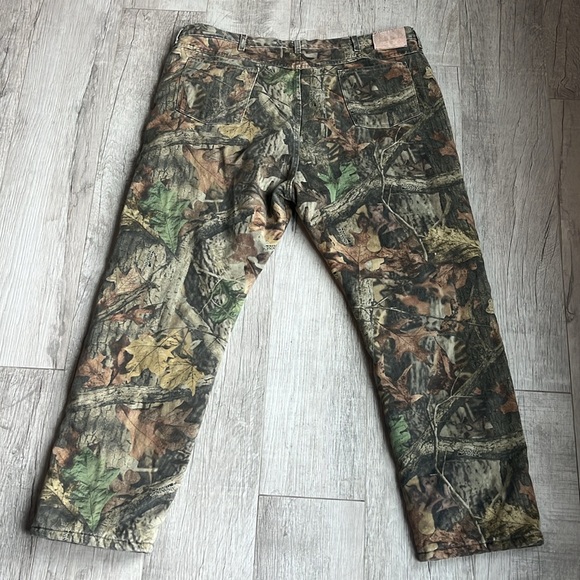 Wrangler Fleece Lined Camo Jeans Advantage Timber Size 46 X 32 - Picture 3 of 9
